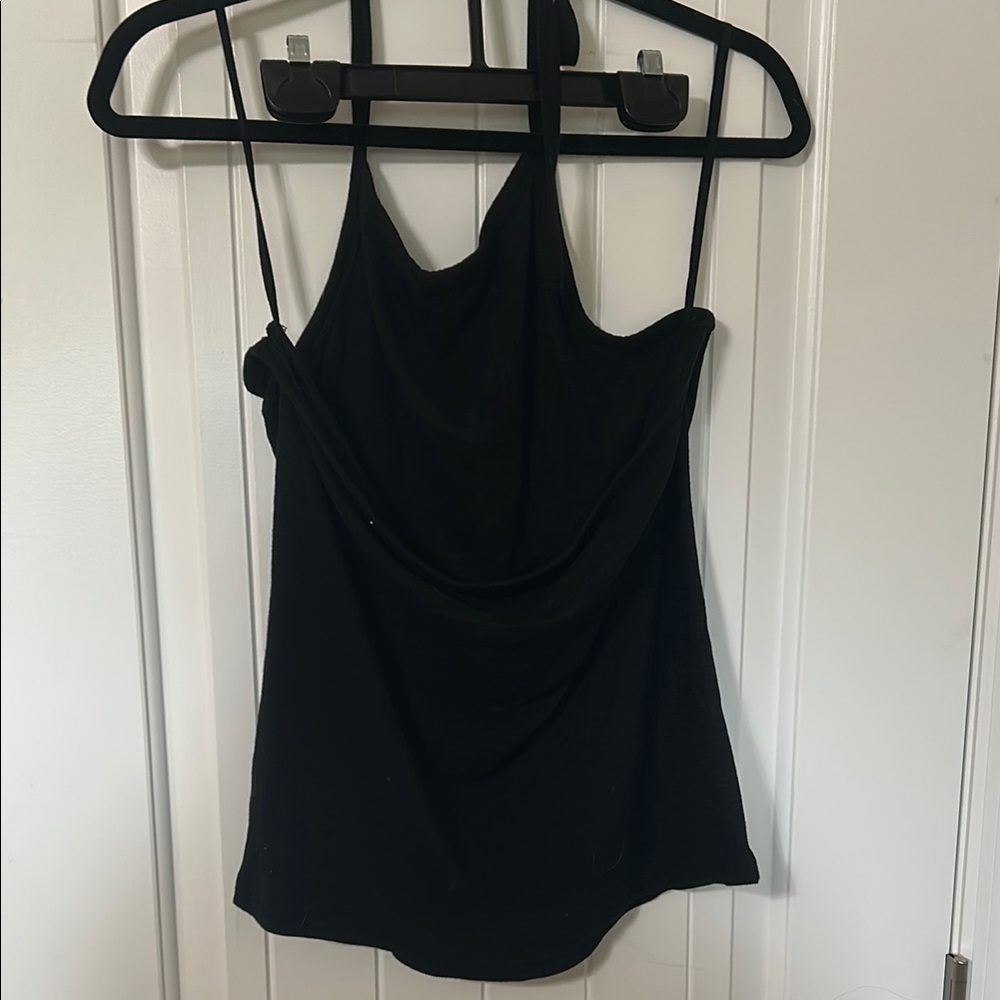 GAP Black Ribbed Halter Backless Tank - Picture 2 of 3